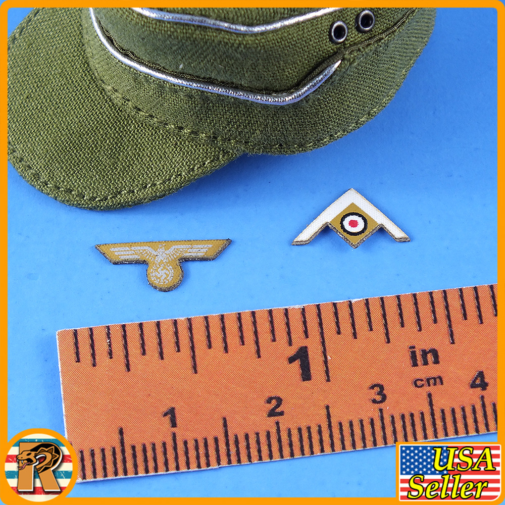 Wilhelm Afrika Korps - Field Hat & Badges - 1/6 Scale -