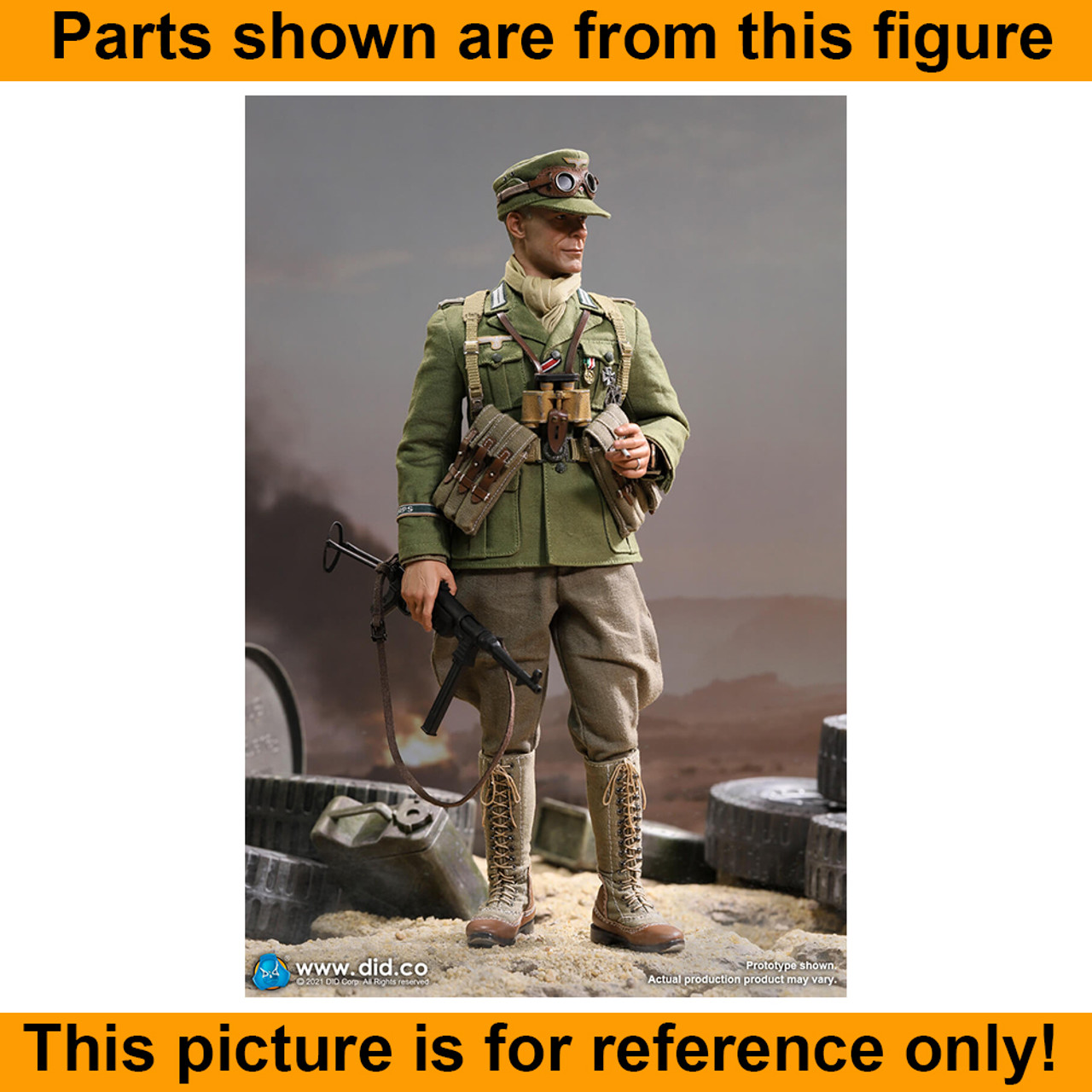 Wilhelm Afrika Korps - MP40 (Metal) - 1/6 Scale -