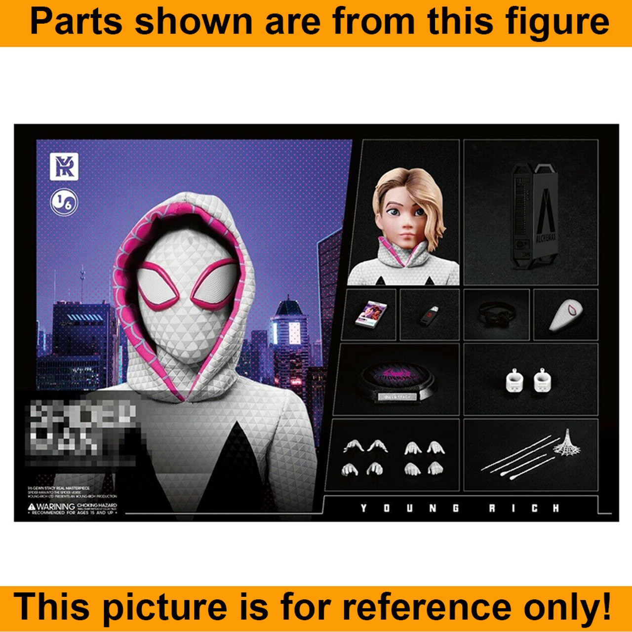 Spider Gwen - Phone & Black Thumb Drive #1 - 1/6 Scale -