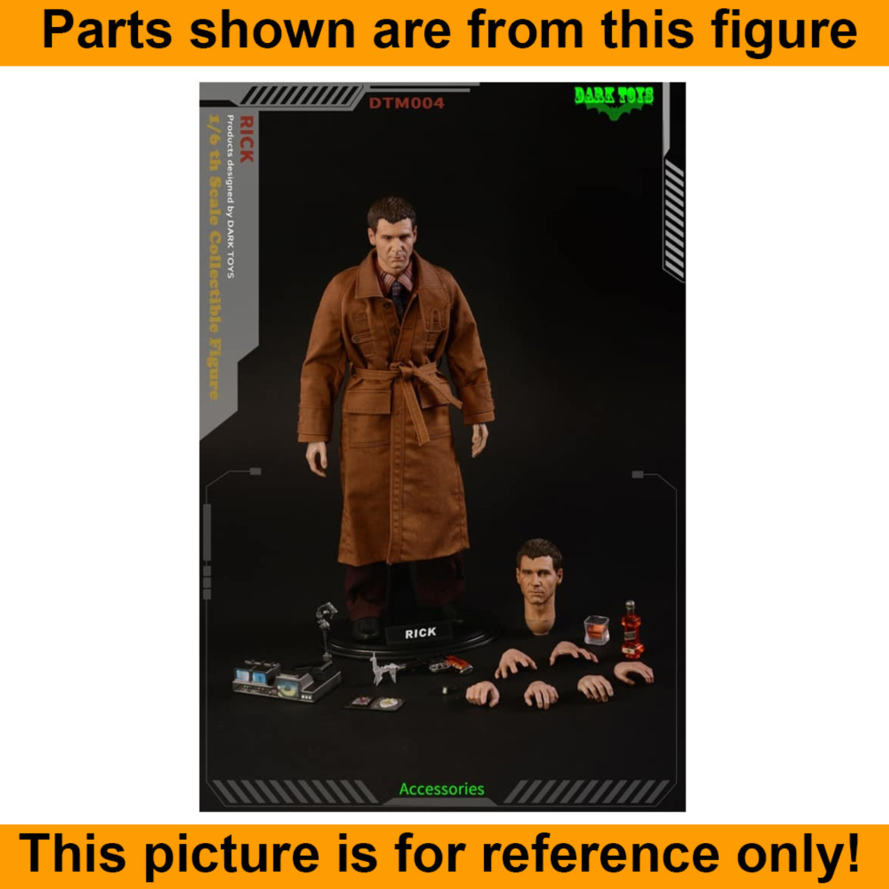Runner Rick Deckard - Display Stand - 1/6 Scale -