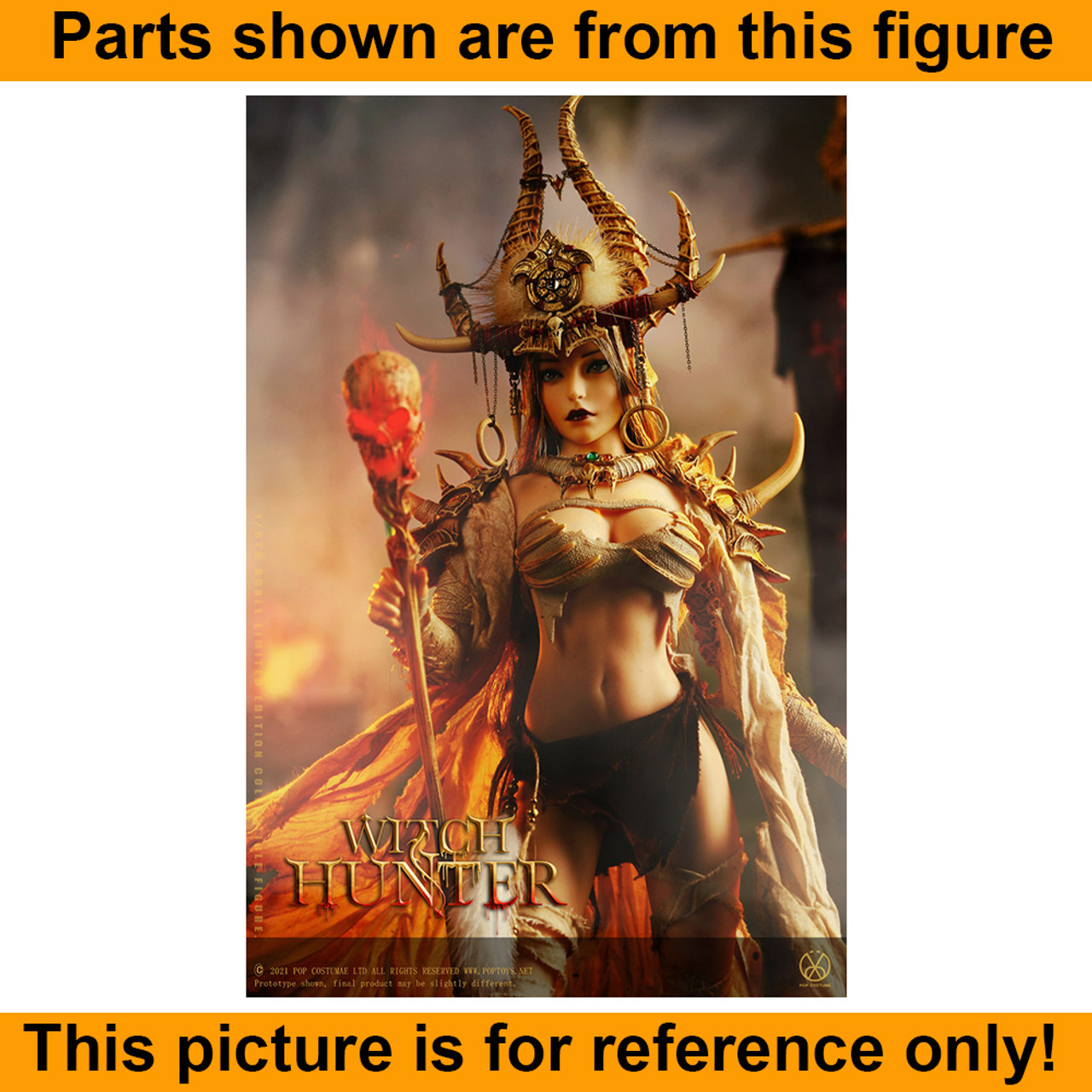 Witch Hunter Shaman White - Display Stand - 1/6 Scale -