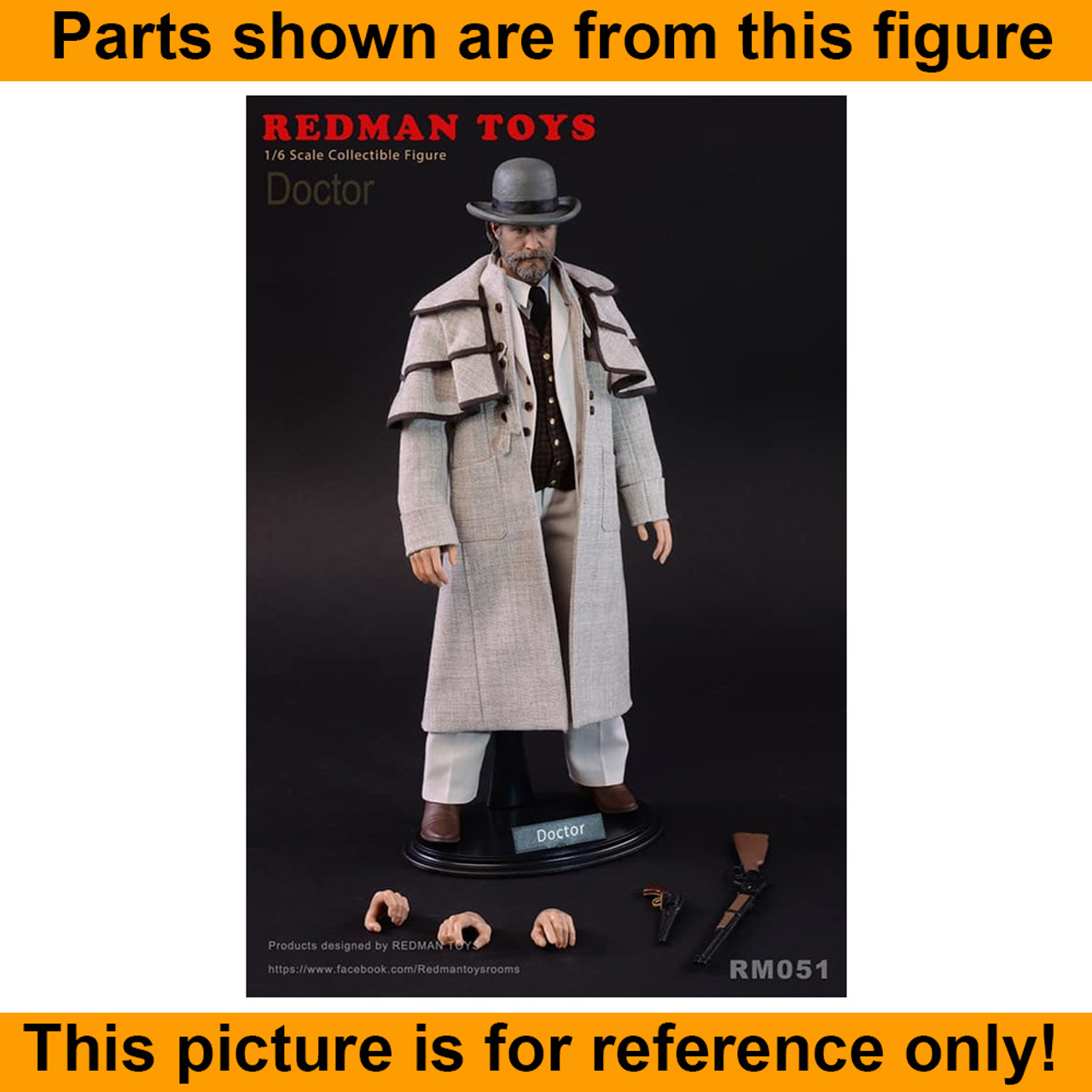 Western Doctor - Nude Body w/ Hands - 1/6 Scale -