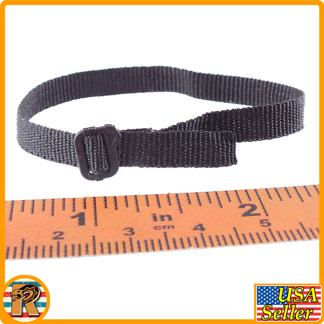 US Army Special Force - Black Cloth Belt - 1/6 Scale -