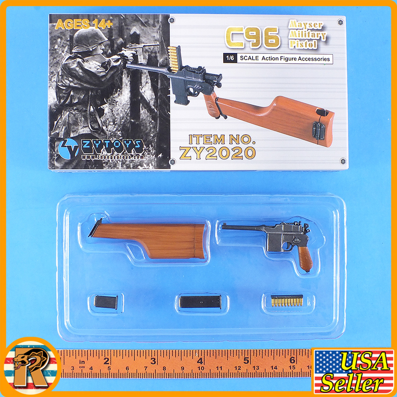 ZY C96 Mauser Set - New in Box - 1/6 Scale -