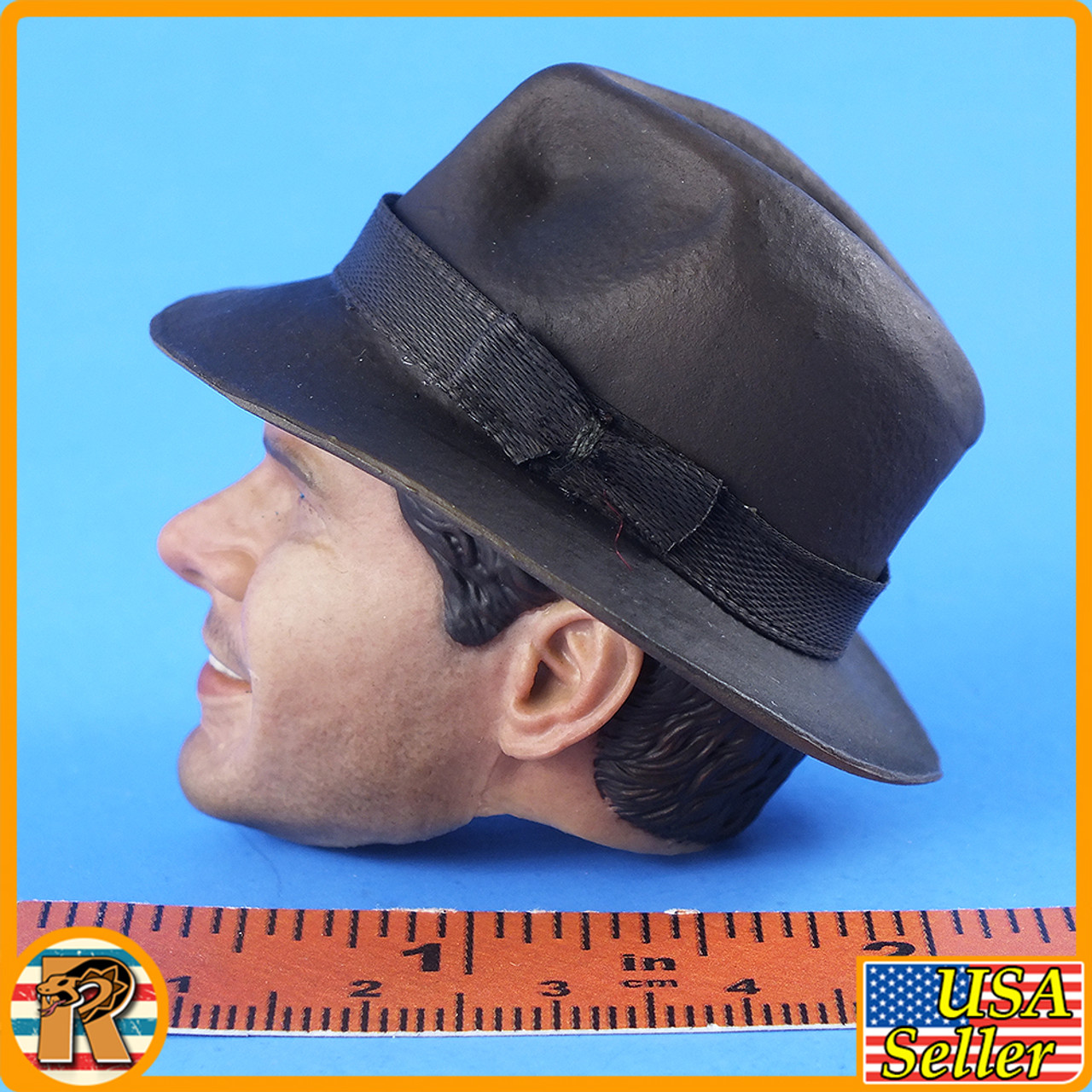 Raiders Indiana Jones - Smiling Head w/ Hat #2 - 1/6 Scale -