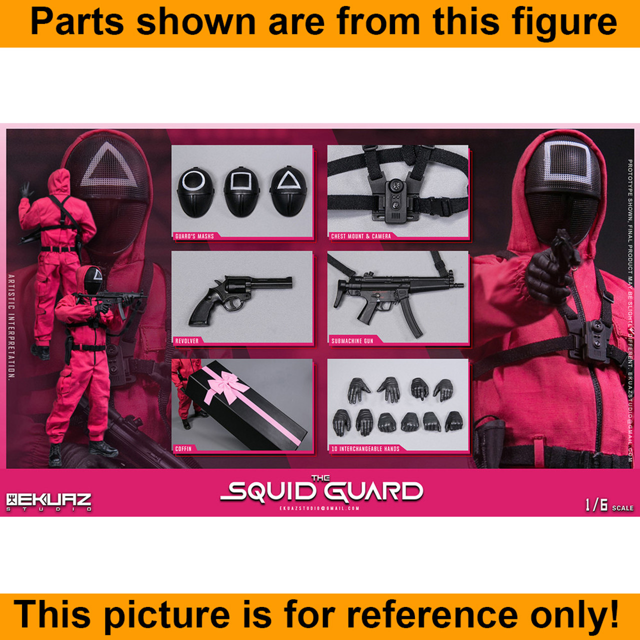 Squid Game Guard - Square Mask - 1/6 Scale -