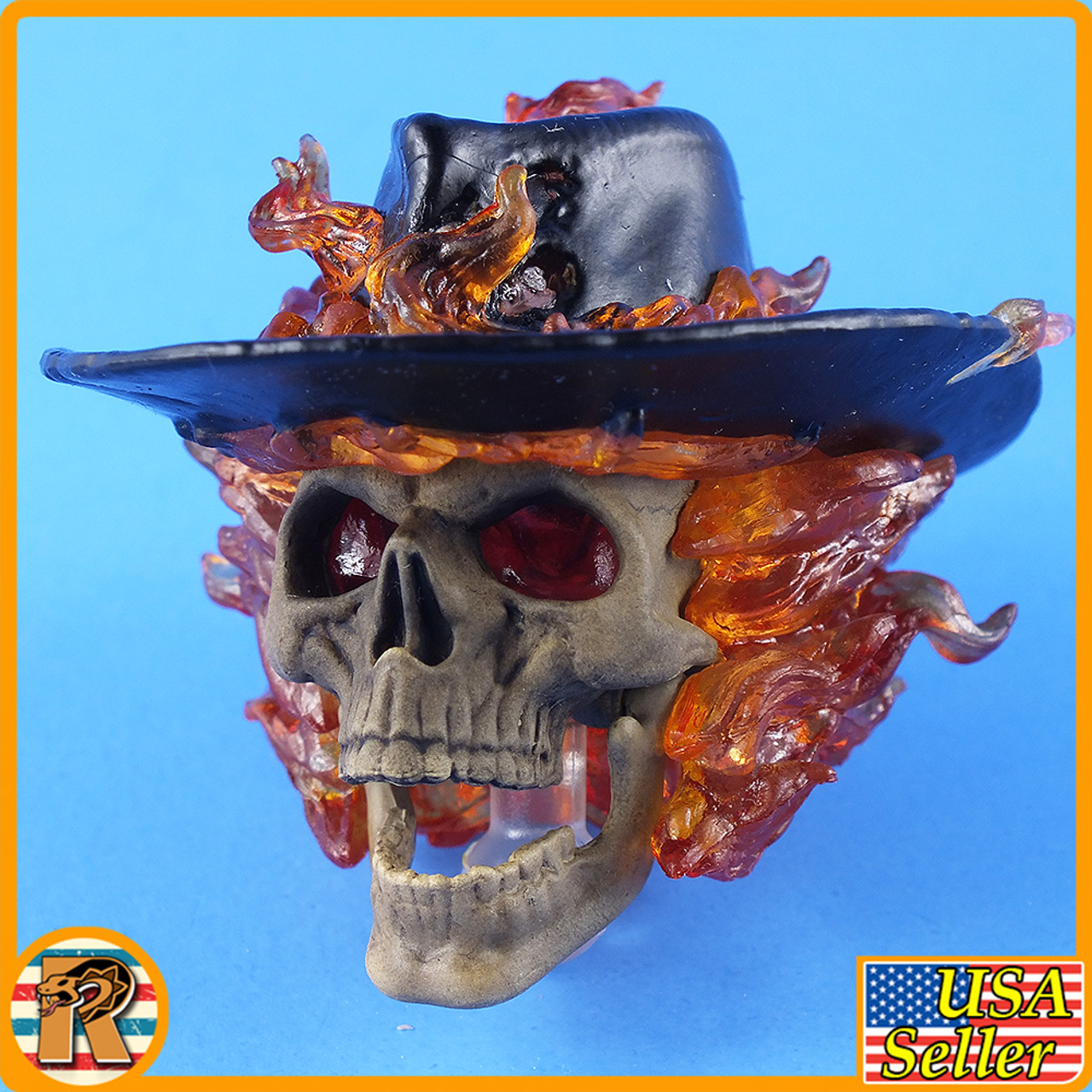 Hell Ranger - Skull w/ Fire Head **READ** - 1/6 Scale -
