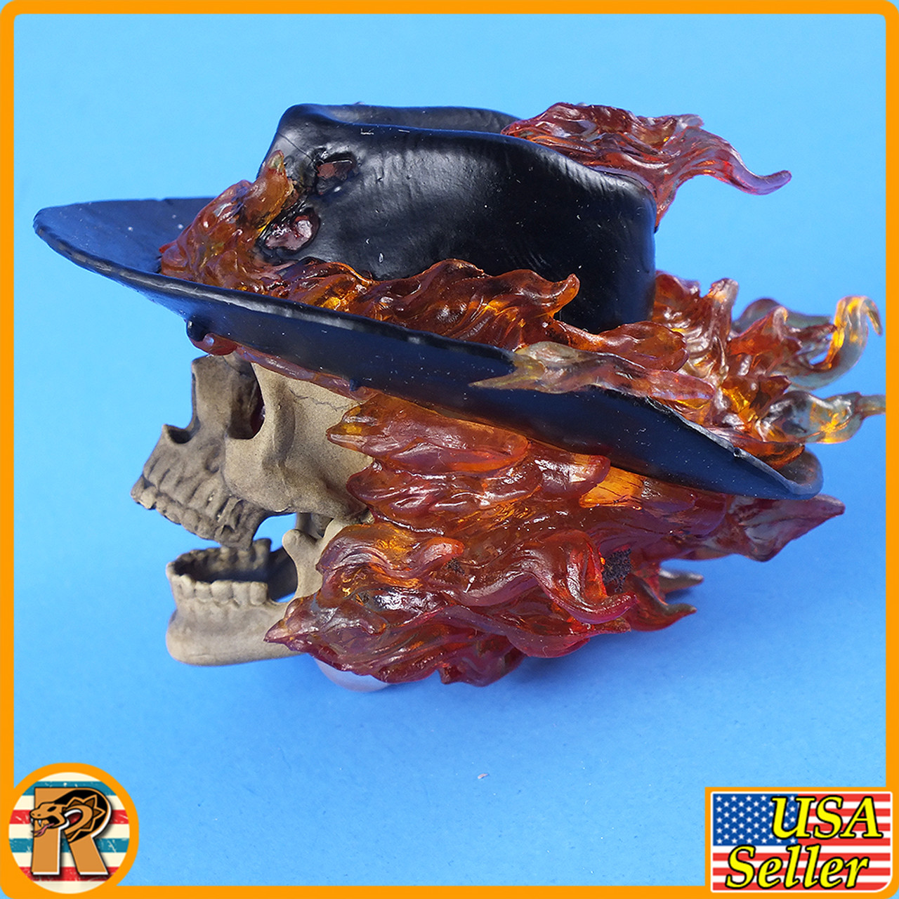 Hell Ranger - Skull w/ Fire Head **READ** - 1/6 Scale -