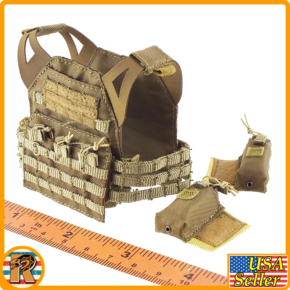 Special Forces Weapons D - Desert Assault Vest Set #1 - 1/6 Scale -