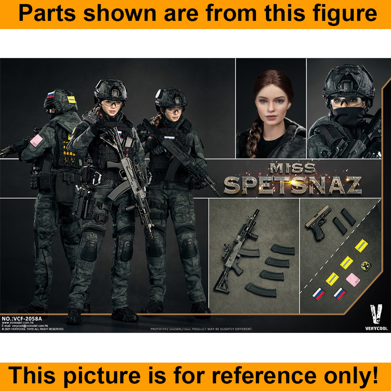 Miss Spetsnaz V2 - Glasses - 1/6 Scale -