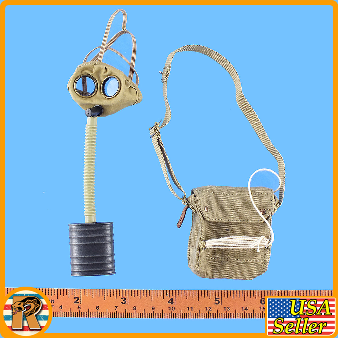 WWI Lance Corporal Tom - Gasmask & Pouch #1 - 1/6 Scale -