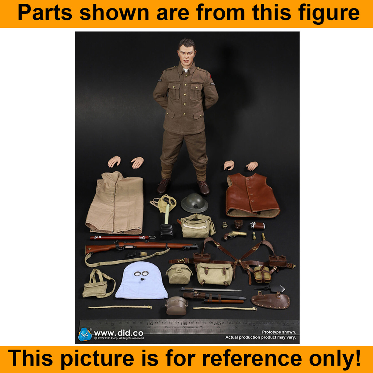 WWI Lance Corporal Tom - Enfield Rifle (Wood & Metal) - 1/6 Scale -