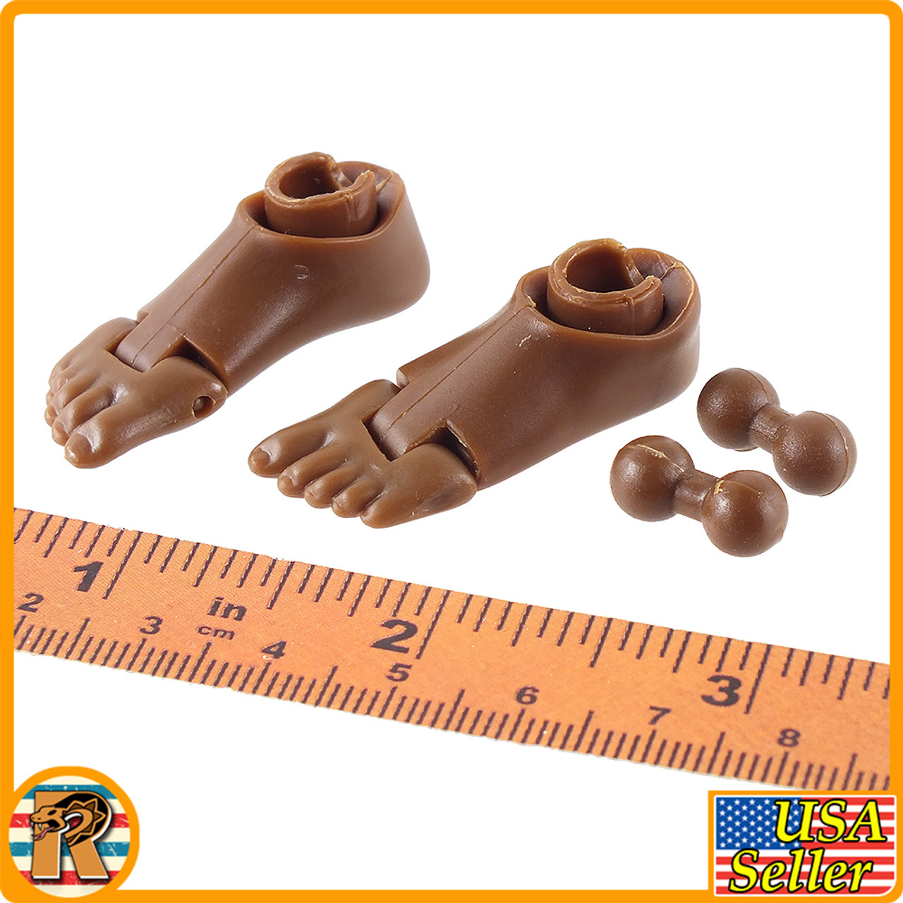 B003 - African American Feet w/ Balls - 1/6 Scale -