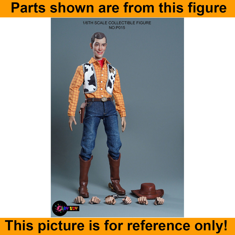 Happy Cowboy - Boots w/ Spurs (for Pegs) - 1/6 Scale -