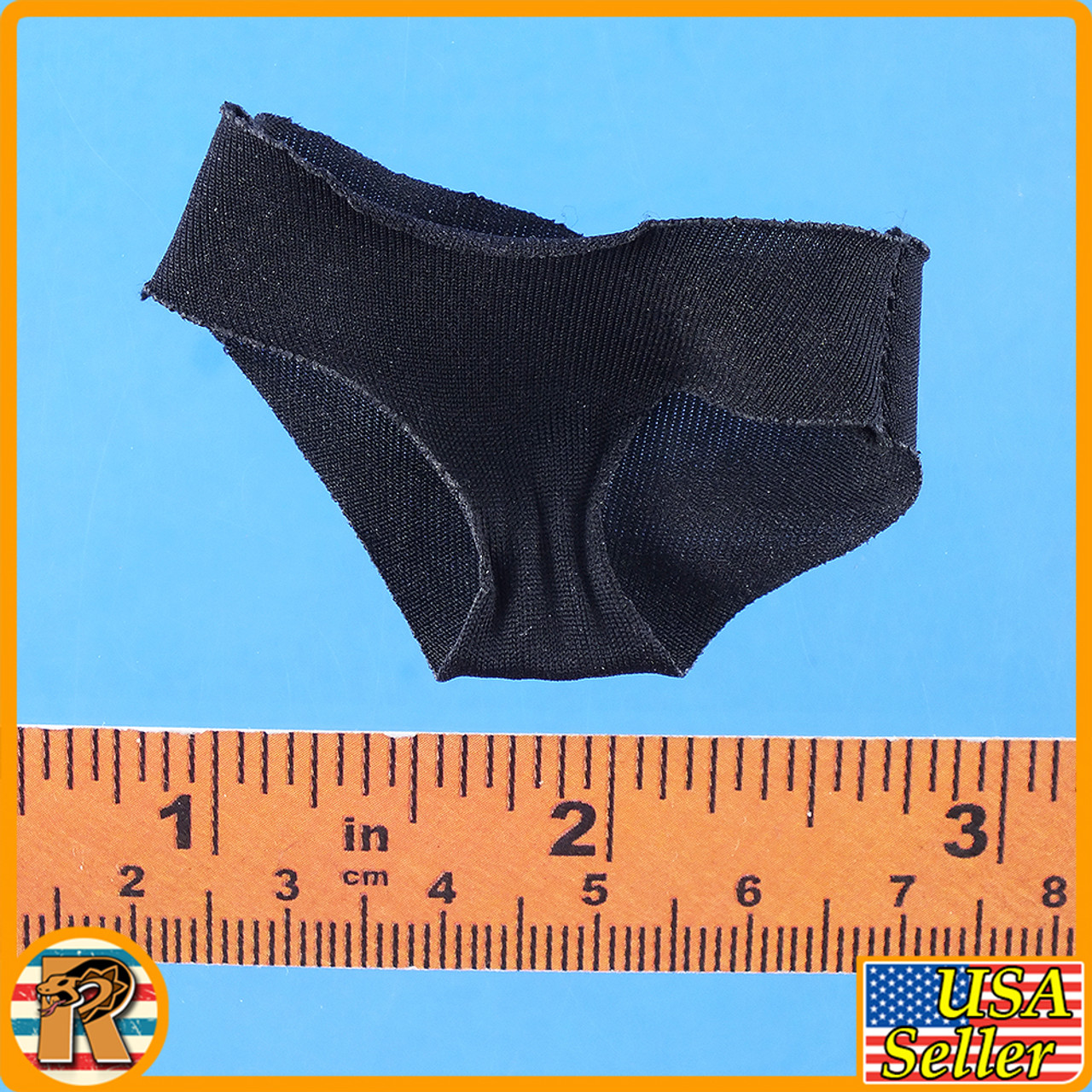 Amazon Soldier Female (Black) - Black Underwear Panties - 1/6 Scale -