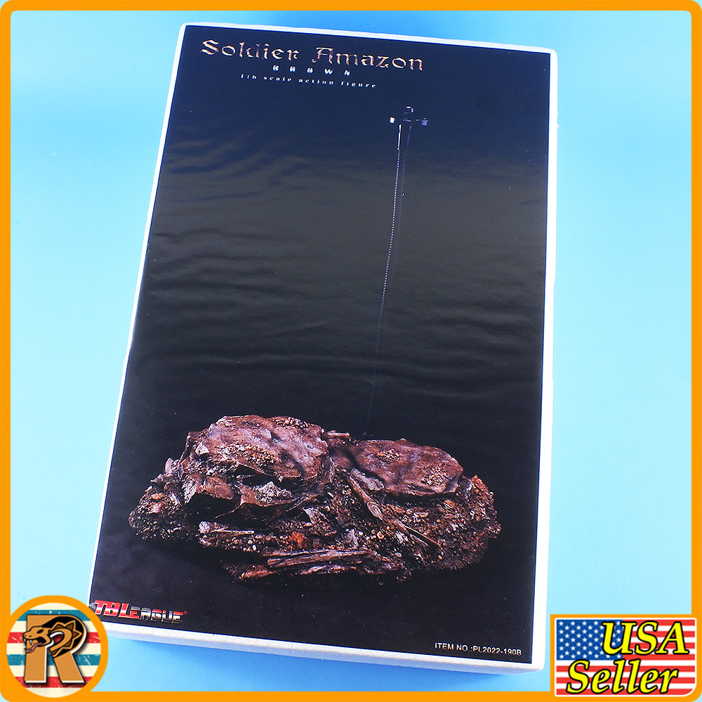 Amazon Soldier Female (Brown) - Rock Display Stand - 1/6 Scale Part - TBLeague