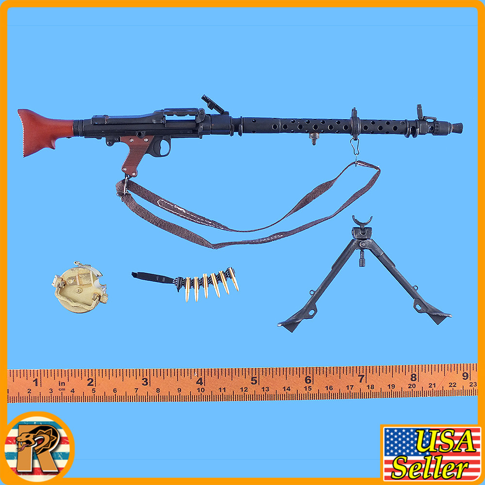 Bialas MG34 Gunner - MG34 Machine Gun Set (Metal) - 1/6 Scale Part - DID
