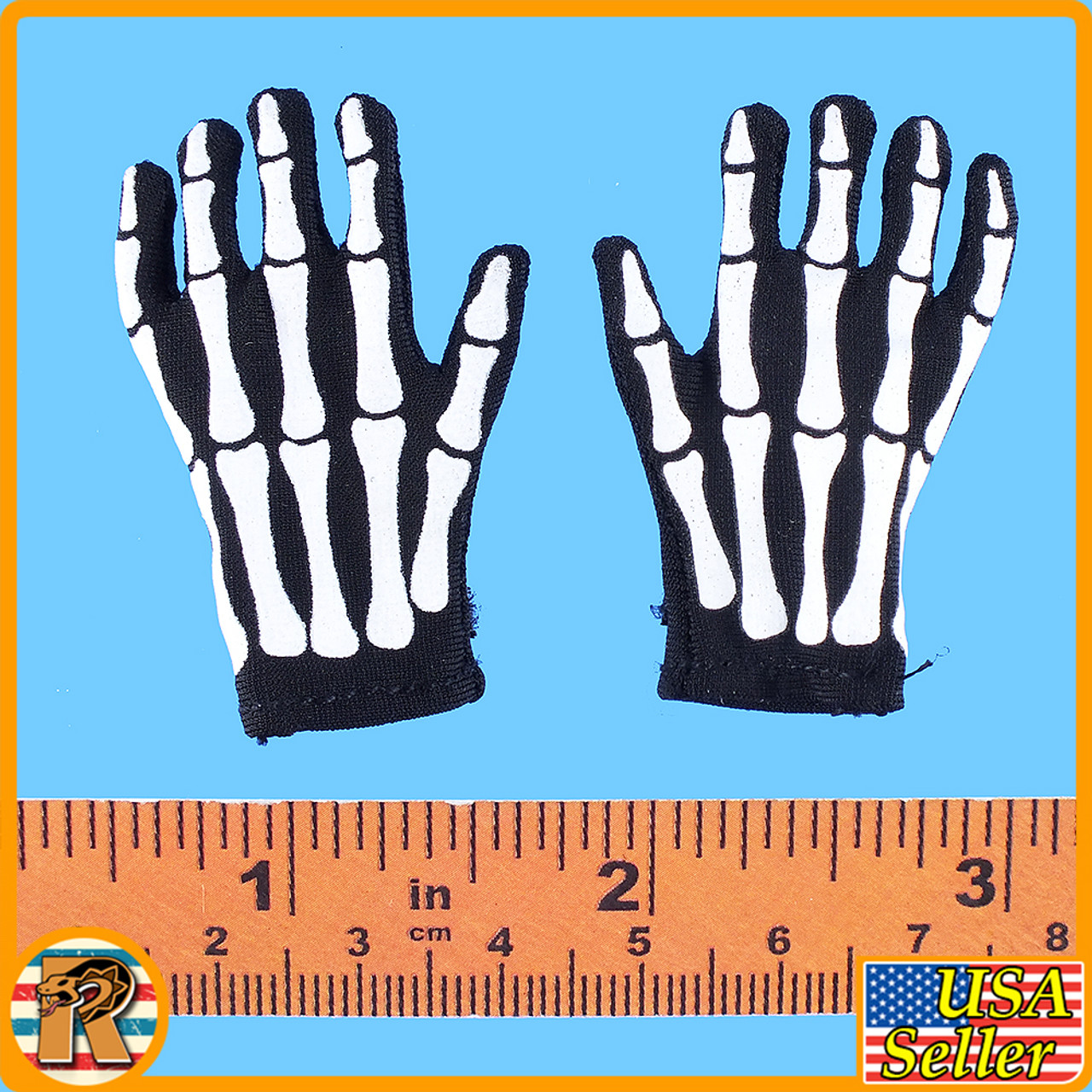 Modern Battlefield II Ghost - Skeleton Gloves - 1/6 Scale -
