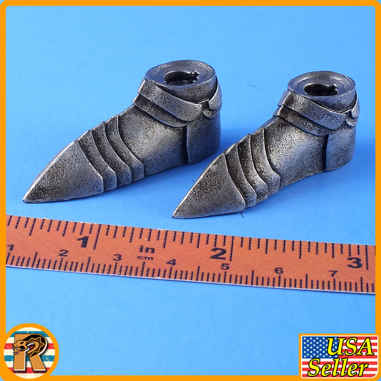 Saintess Knight (Silver) - Female Armor Shoes - 1/6 Scale -