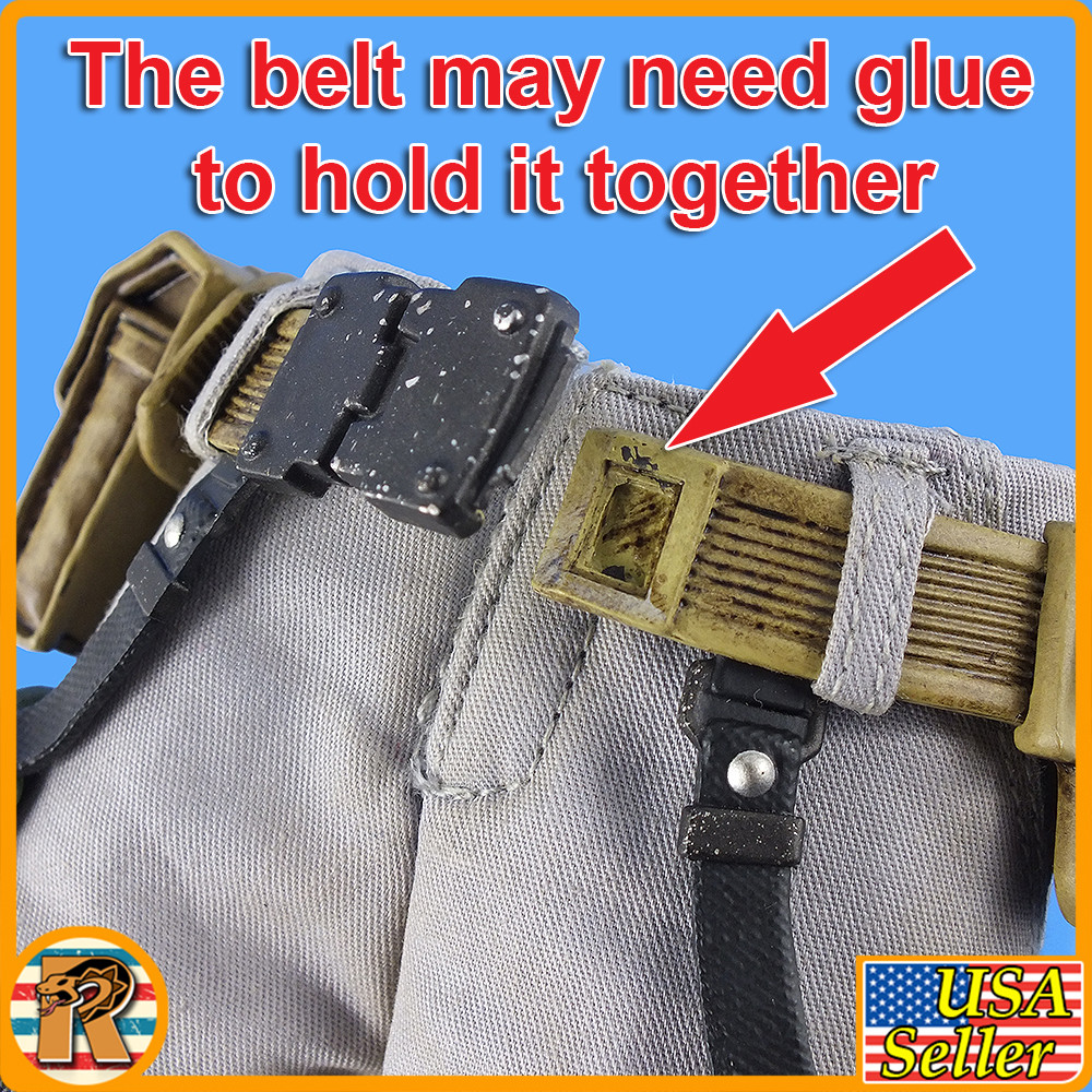 Roadblock GI JOE - Pants w/ Belt & Pistol *READ* - 1/6 Scale -