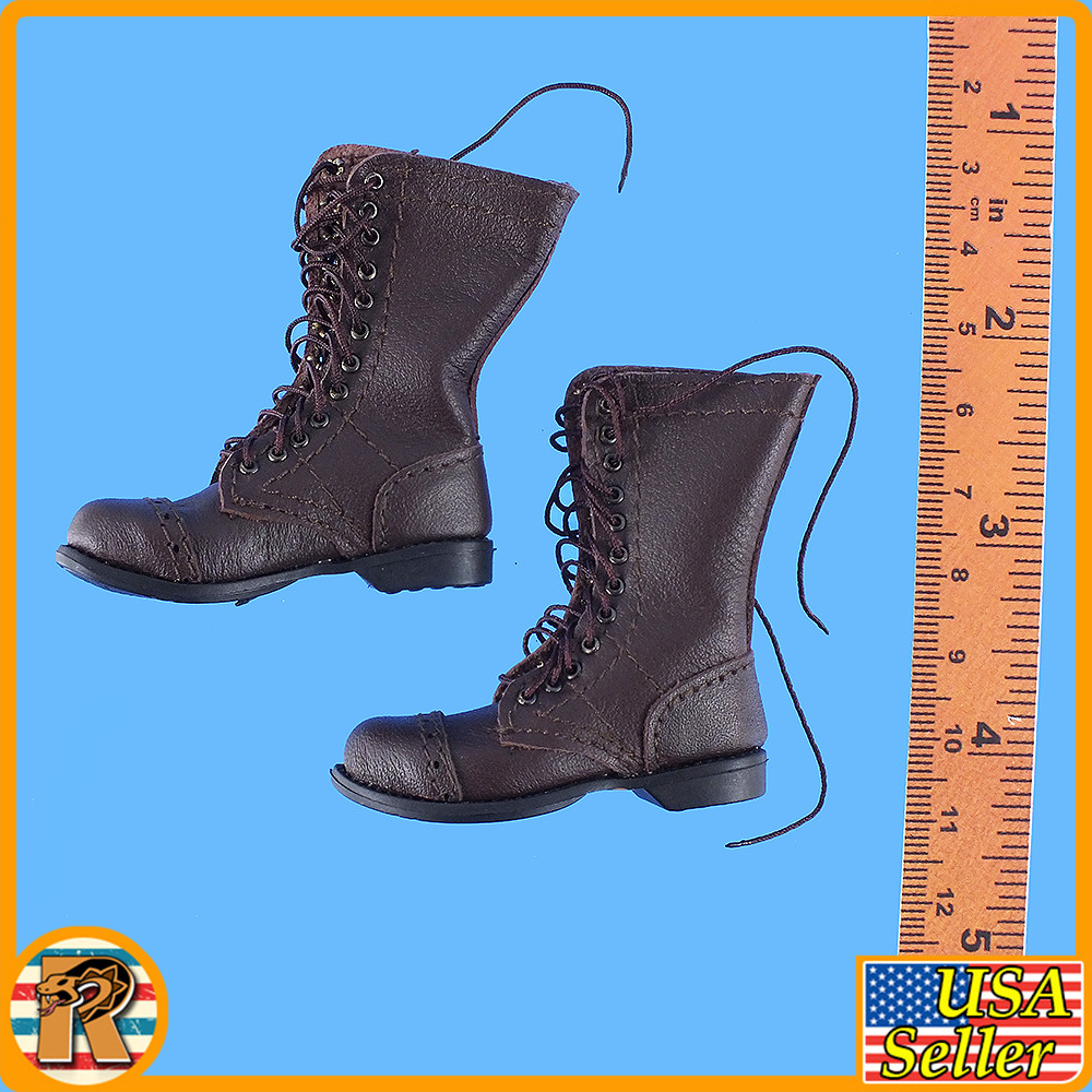 Ryan 101st Airborne - Leather Jump Boots - 1/6 Scale Part - DID