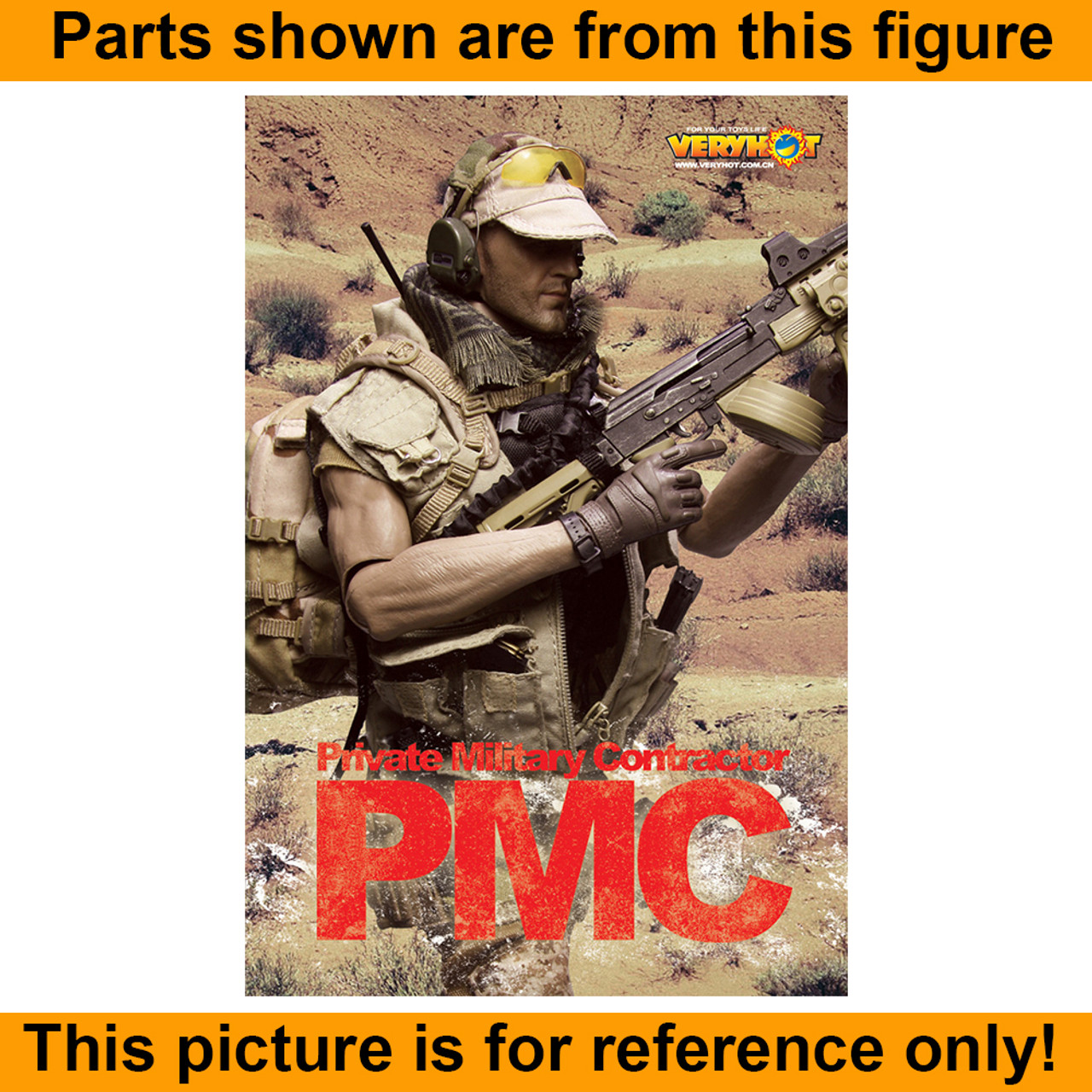 VH PMC - Desert Backpack & Bungee - 1/6 Scale -
