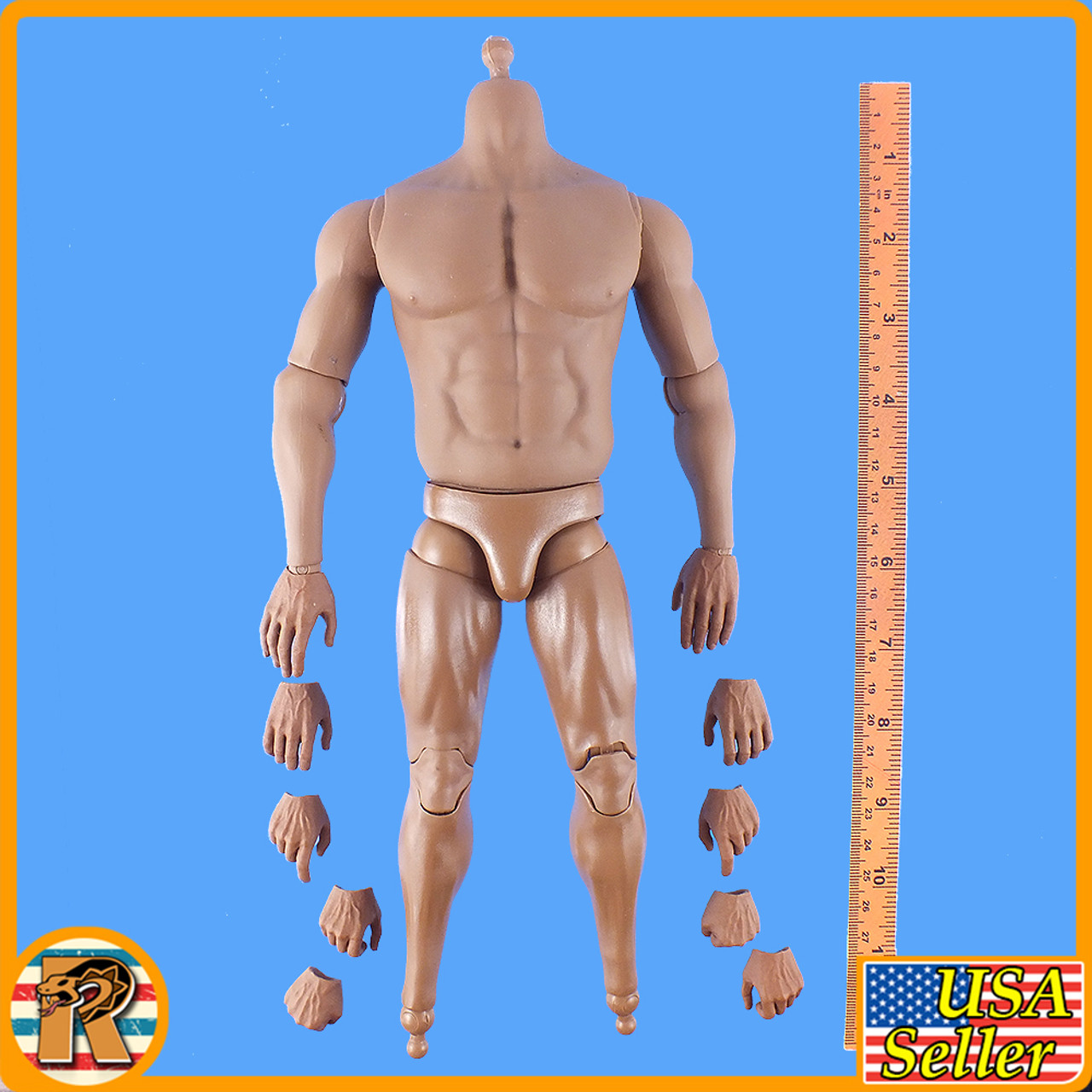 Victor Stone Cyborg - AM Muscular Nude Body - 1/6 Scale -