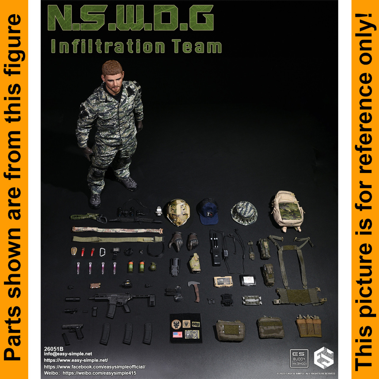 B NSWDG Infiltration Team - Backpack - 1/6 Scale -