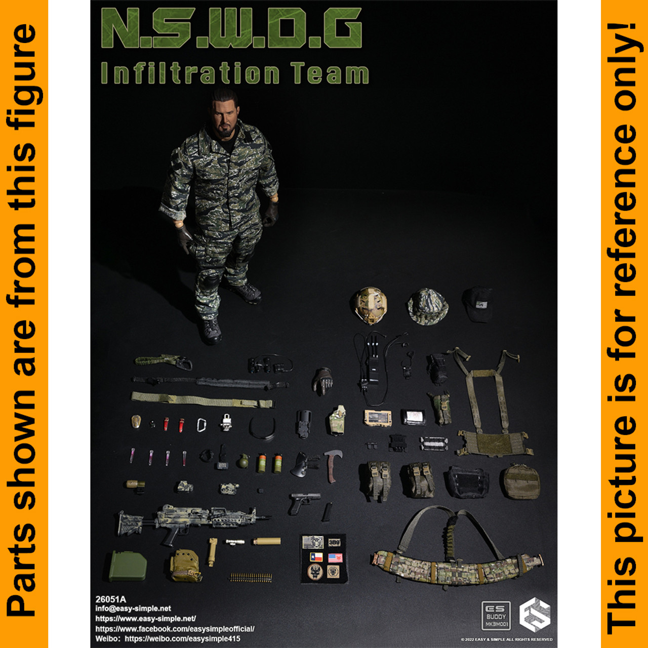 NSWDG Infiltration Team A - Belt & Harness Set #1 - 1/6 Scale -