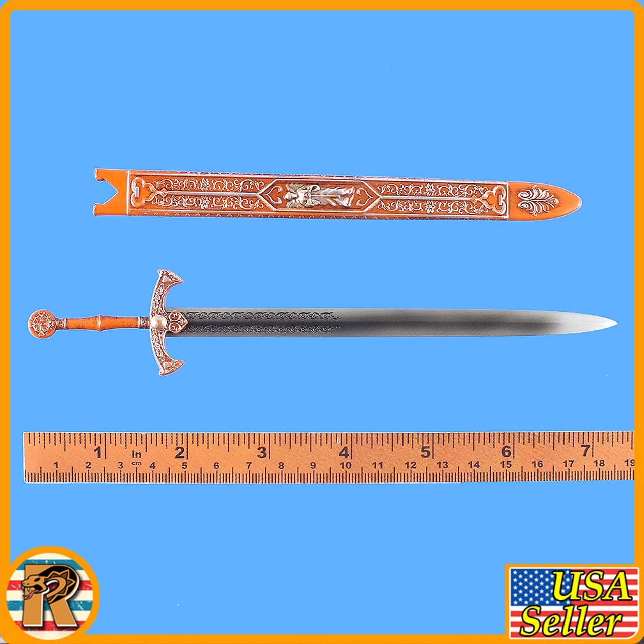 Pompeii Warrior Orange - Sword & Sheath - 1/6 Scale -