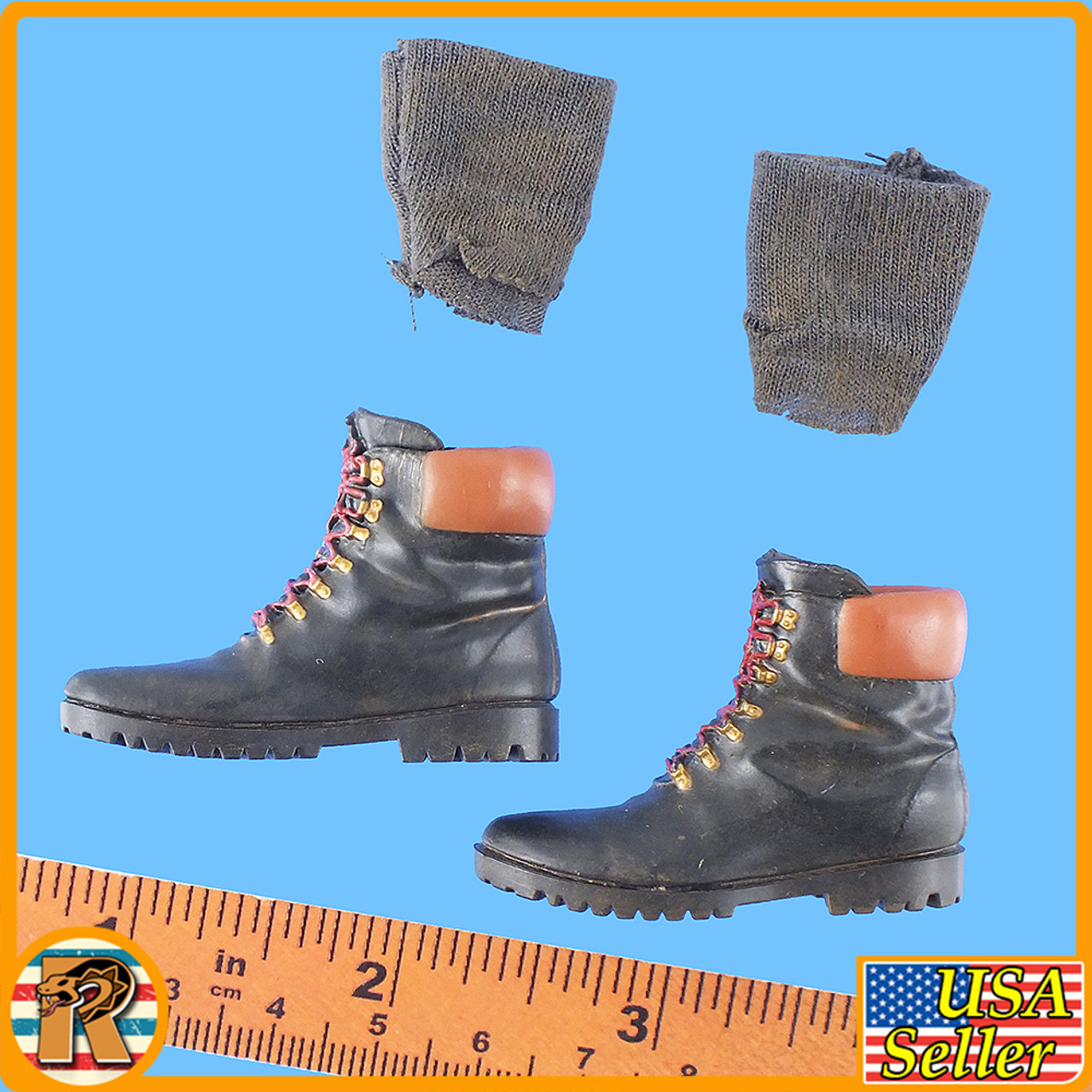 Maggie Walking Dead - Boots & Socks (for Balls) - 1/6 Scale -