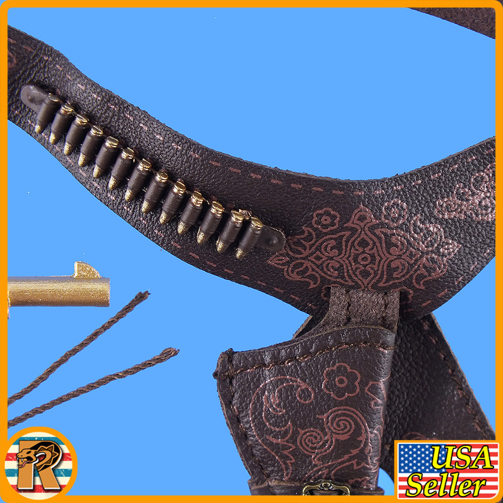 Western Cowgirl A Leather Pistol & Belt Set 1 1/6 Scale