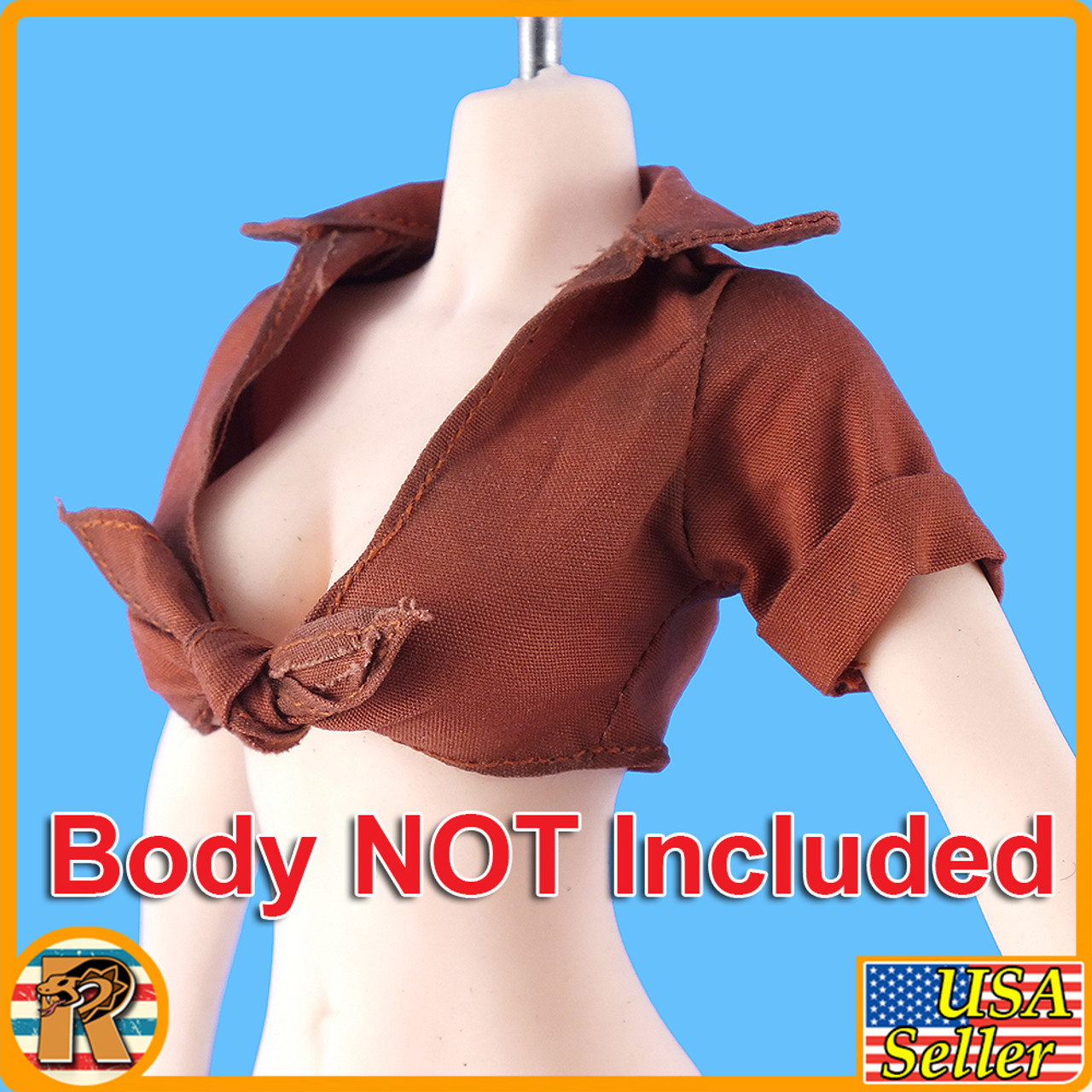 Western Cowgirl A - Tie up Shirt - 1/6 Scale -