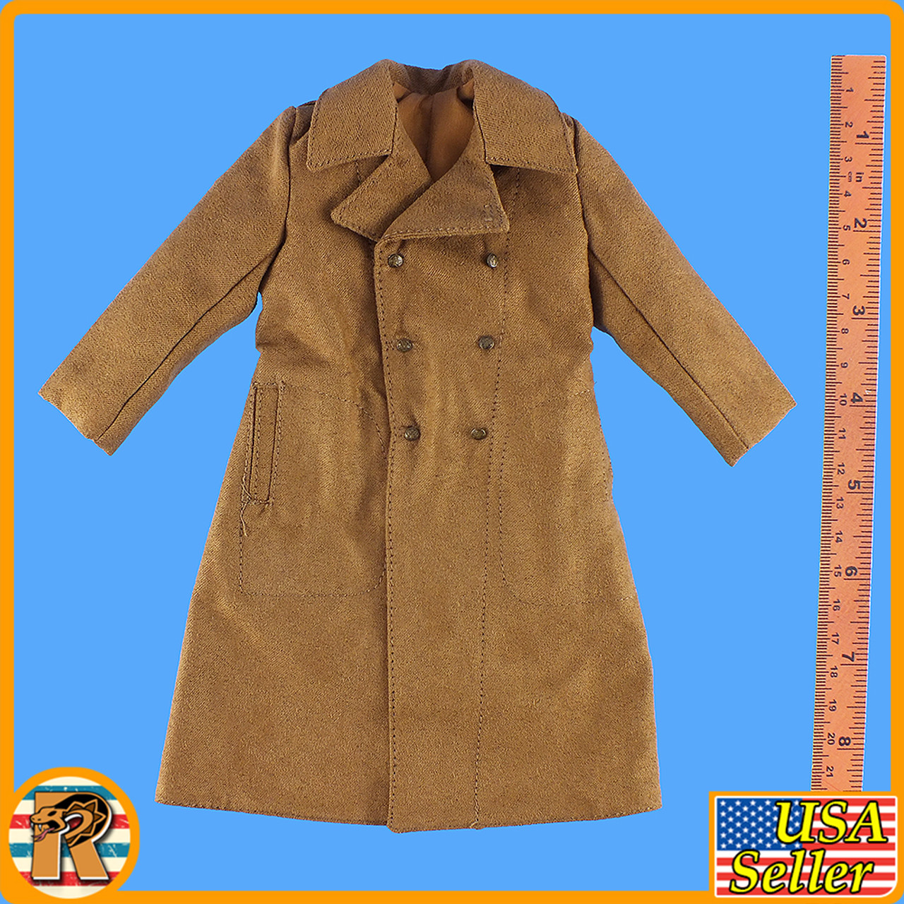 Big Red One - Tan Overcoat #2 - 1/6 Scale -