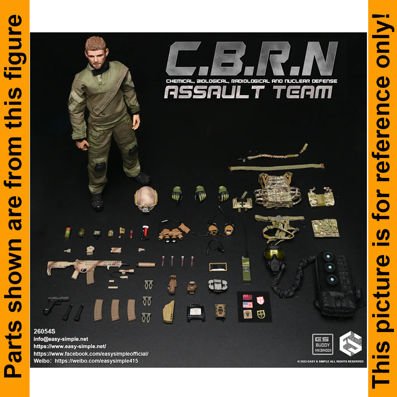 S CBRN Assault Team - Grenades Set - 1/6 Scale -