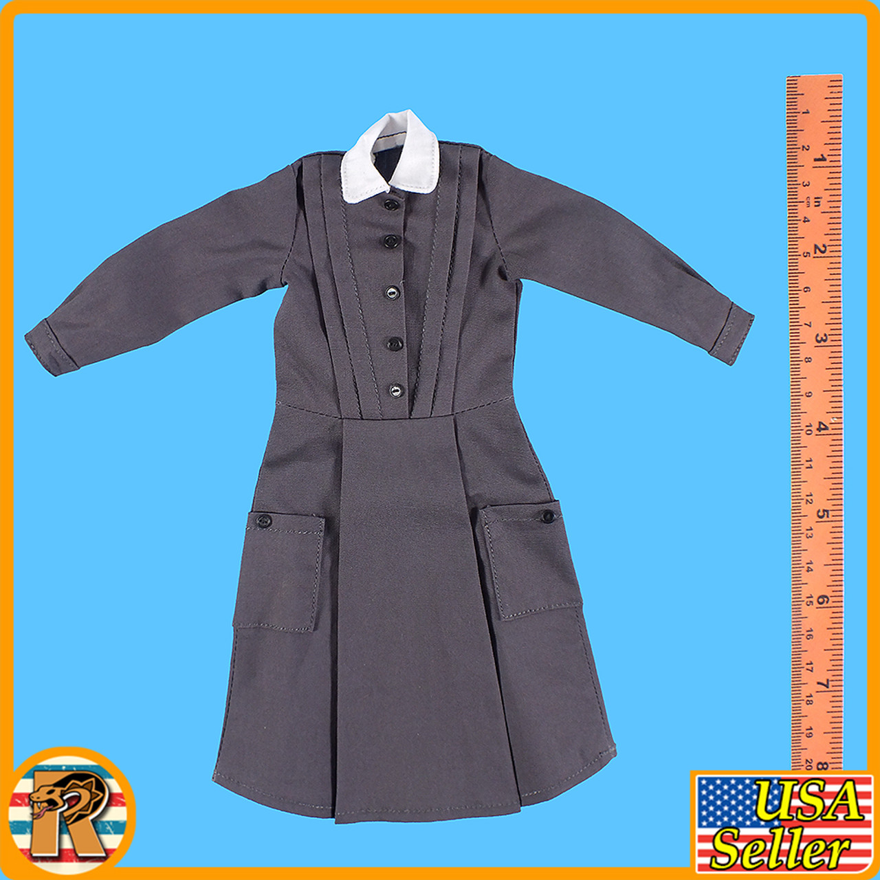 WWII German Nurse - Grey Dress #2 - 1/6 Scale -