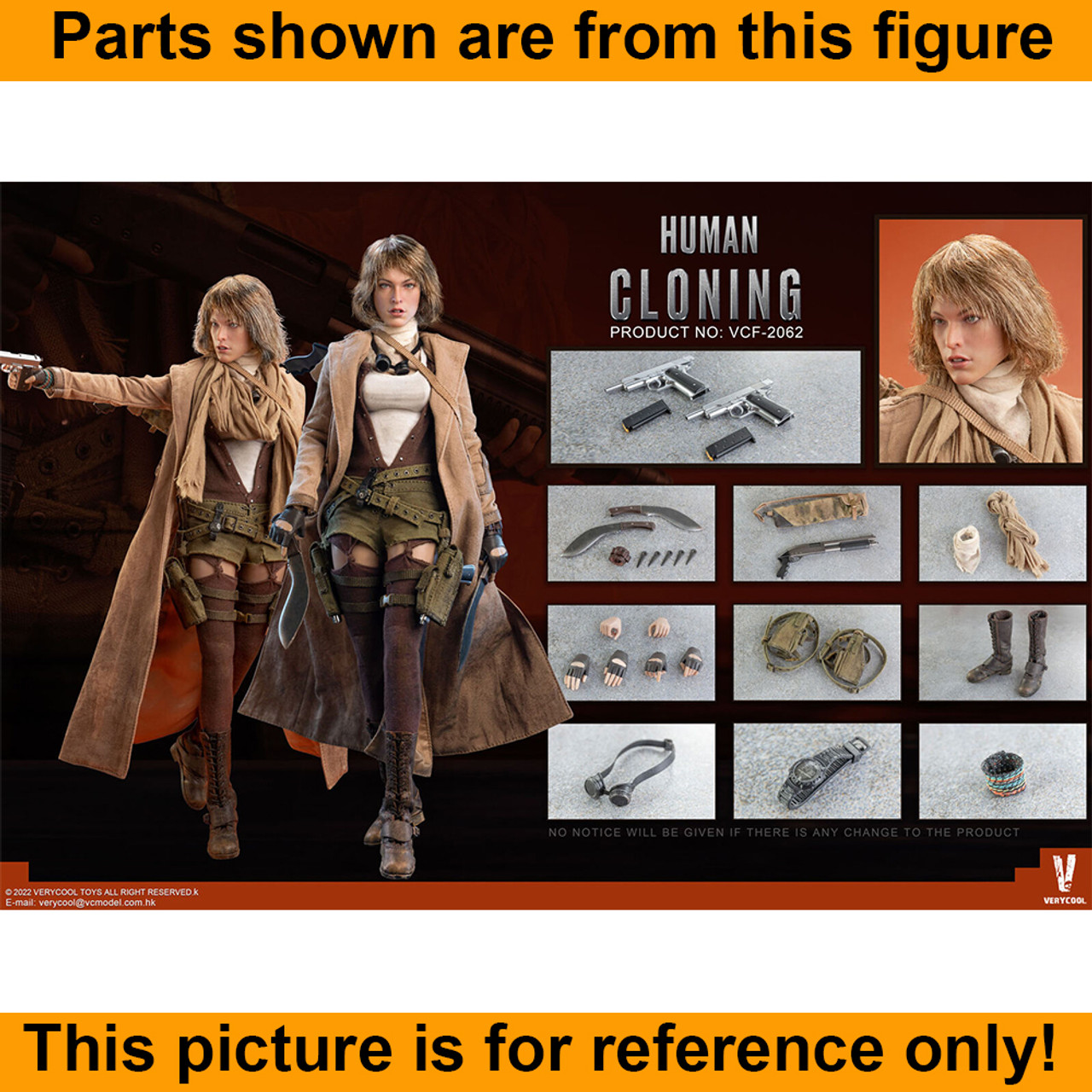 Human Cloning Alice - Boots (Female) for feet - 1/6 Scale -