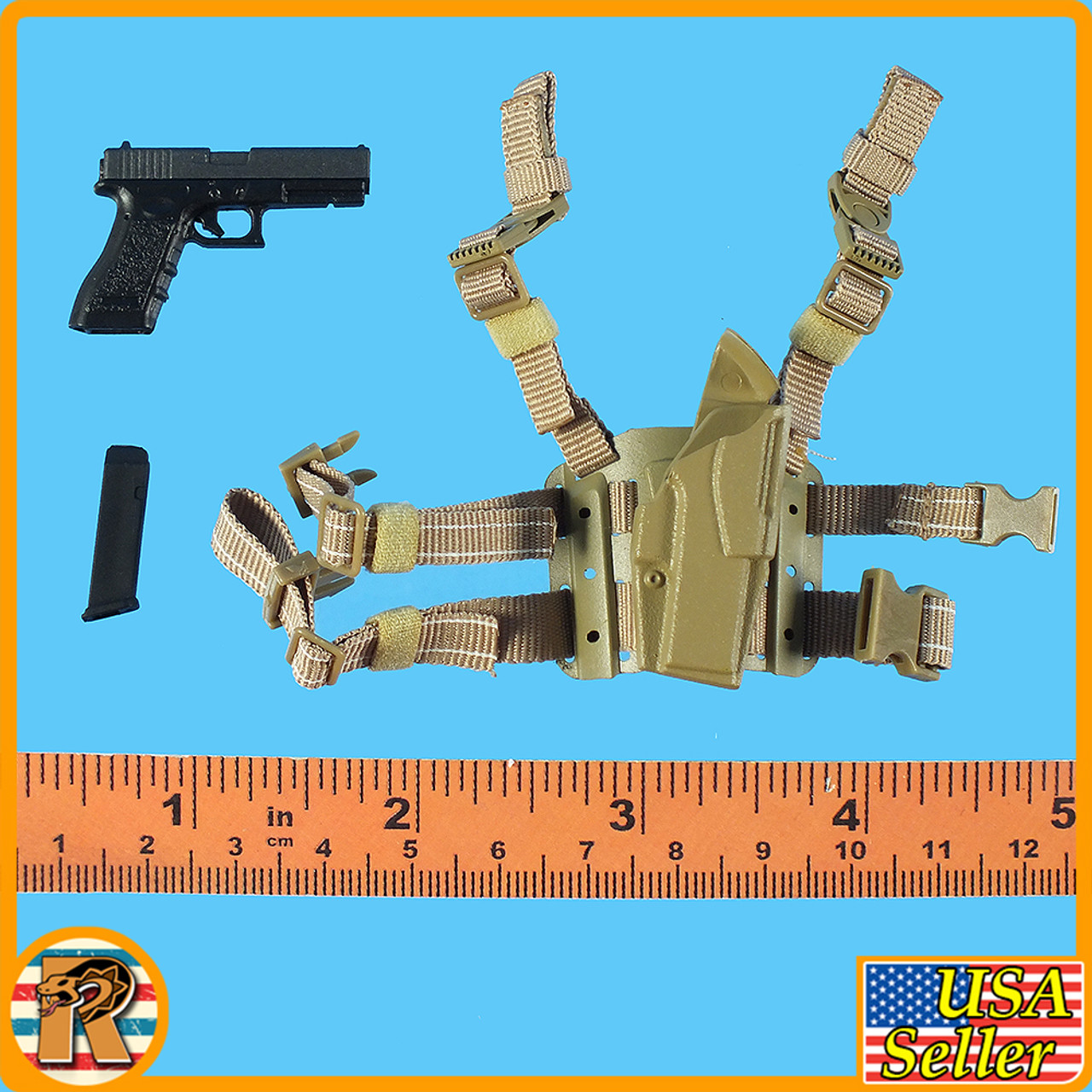 Megan USMC Dog Trainer - Pistol & Leg Holster - 1/6 Scale -