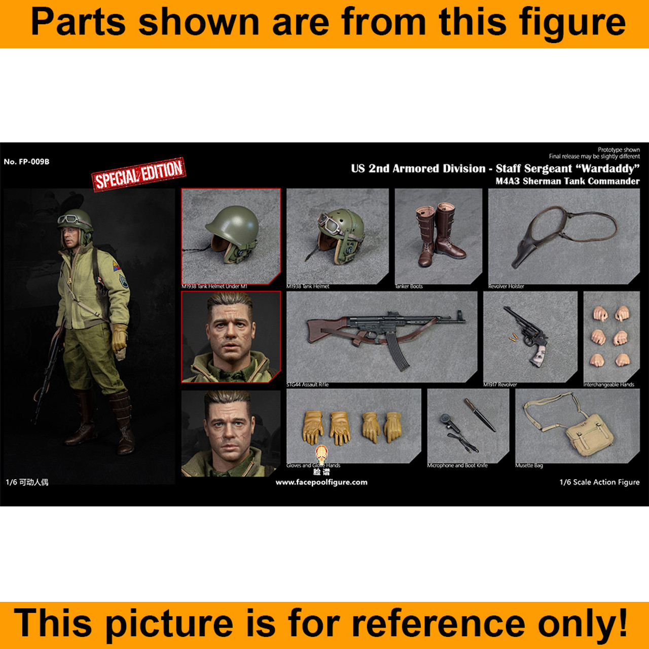 Staff Sergeant War Daddy - Knife & Sheath - 1/6 Scale -