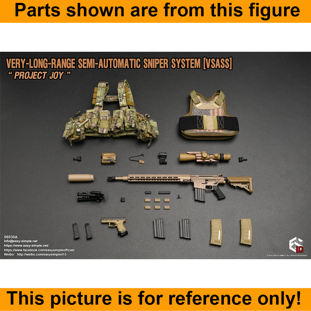 ES06030 VSASS - USA Body Armor #3 - 1/6 Scale -