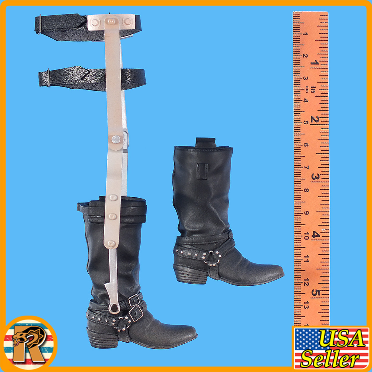 DX Max - Boots & Leg Brace - 1/6 Scale -