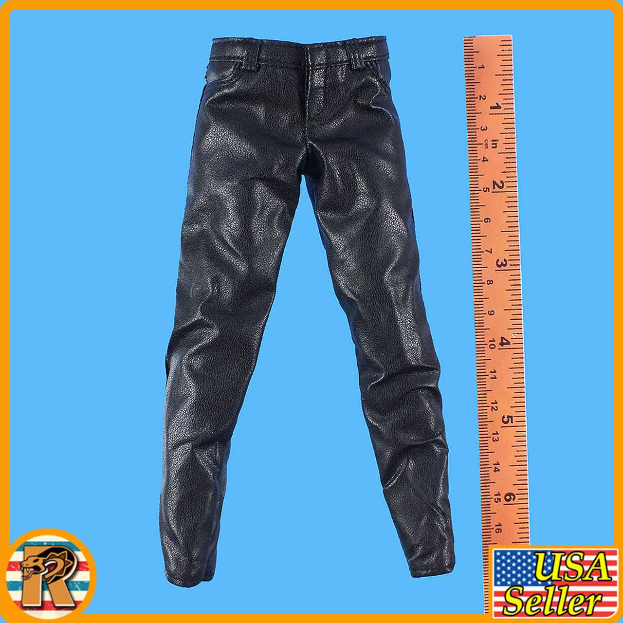 DX Max - Black Leather Pants - 1/6 Scale -