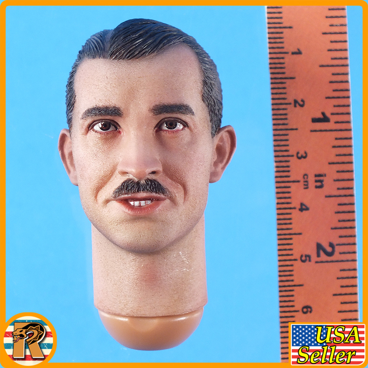 Galland Luftwaffe Pilot - Serious Head w/ Neck  - 1/6 Scale -