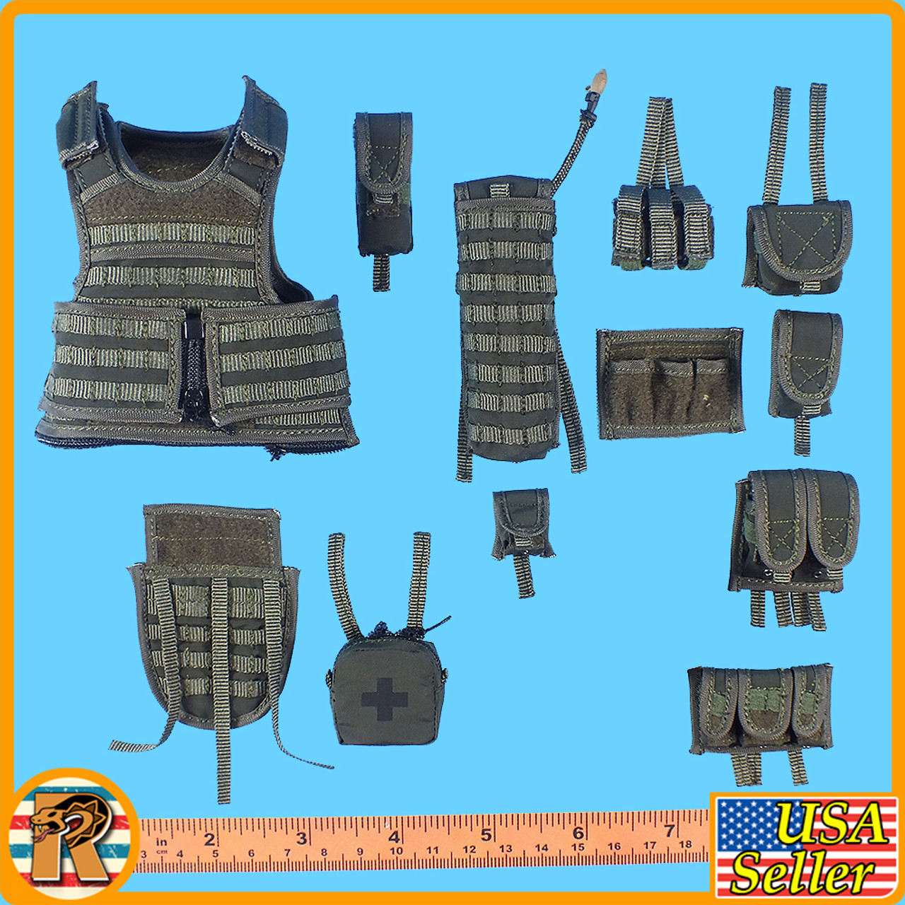 2006 Delta Force - Full Vest & Pouch Set - 1/6 Scale -