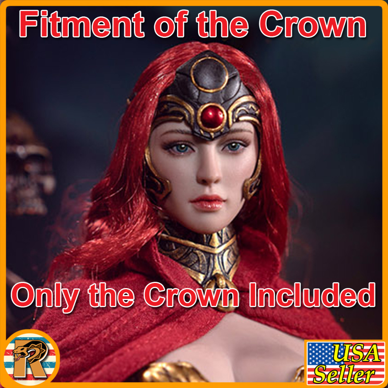 Celtic Bravery Wildheart (Gold) - Head Armor - 1/6 Scale -