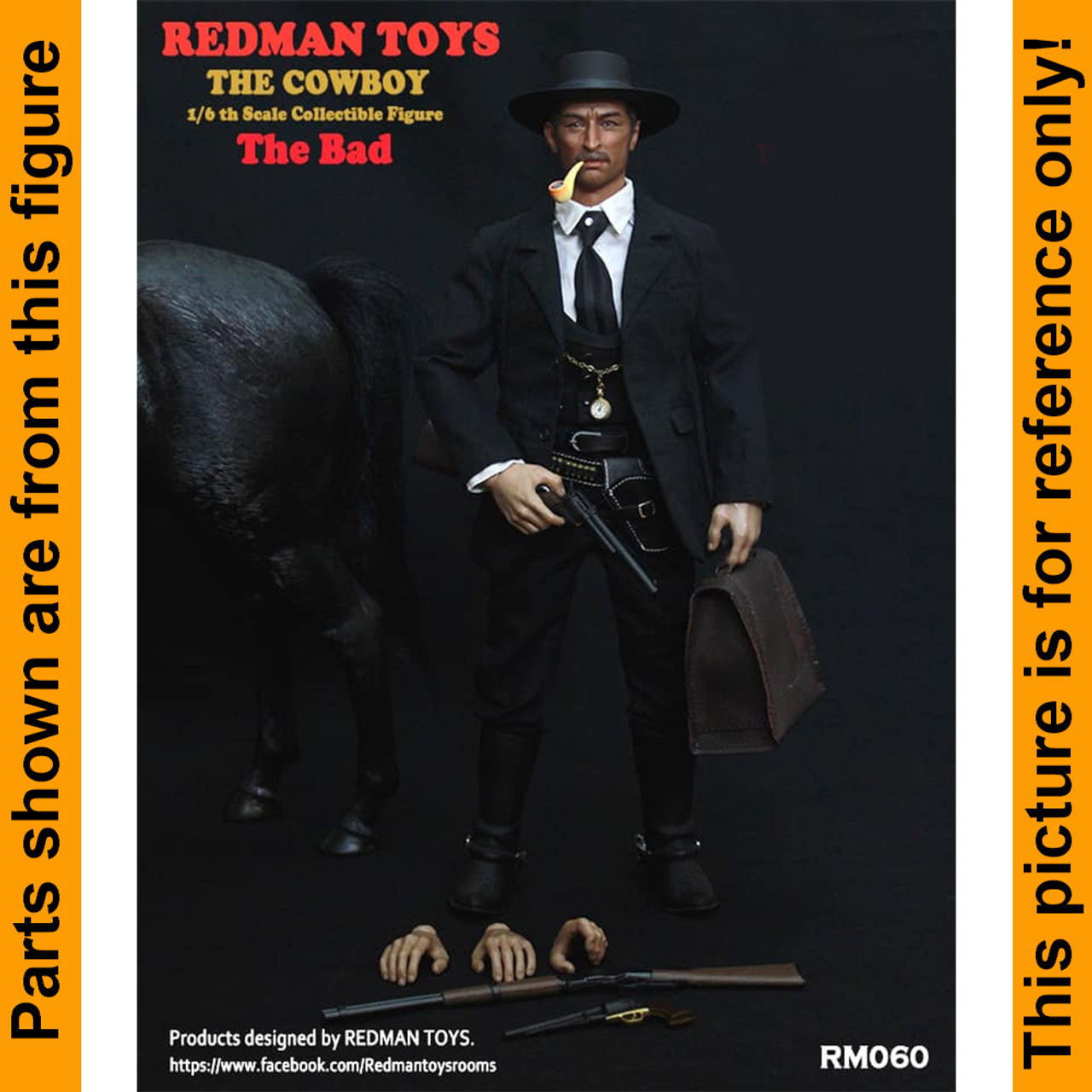 Bad Cowboy V4 - Nude Body w/ Hands - 1/6 Scale