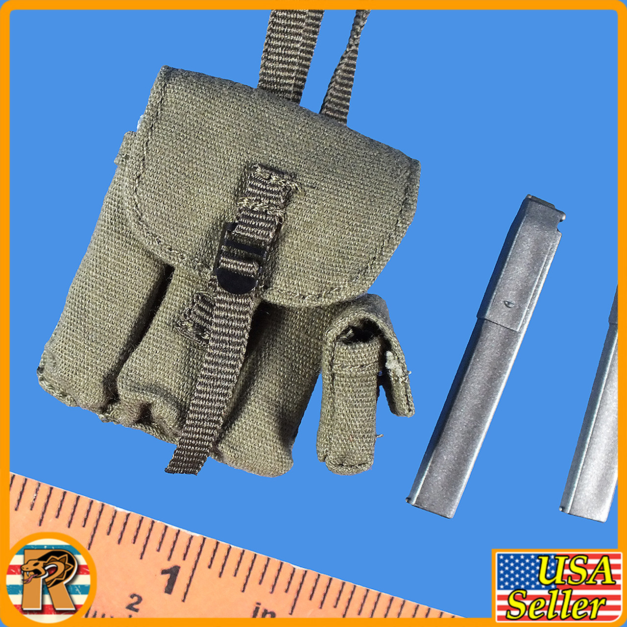 Laos 1967 MACV-SOG - Ammo Pouch & Mags - 1/6 Scale -