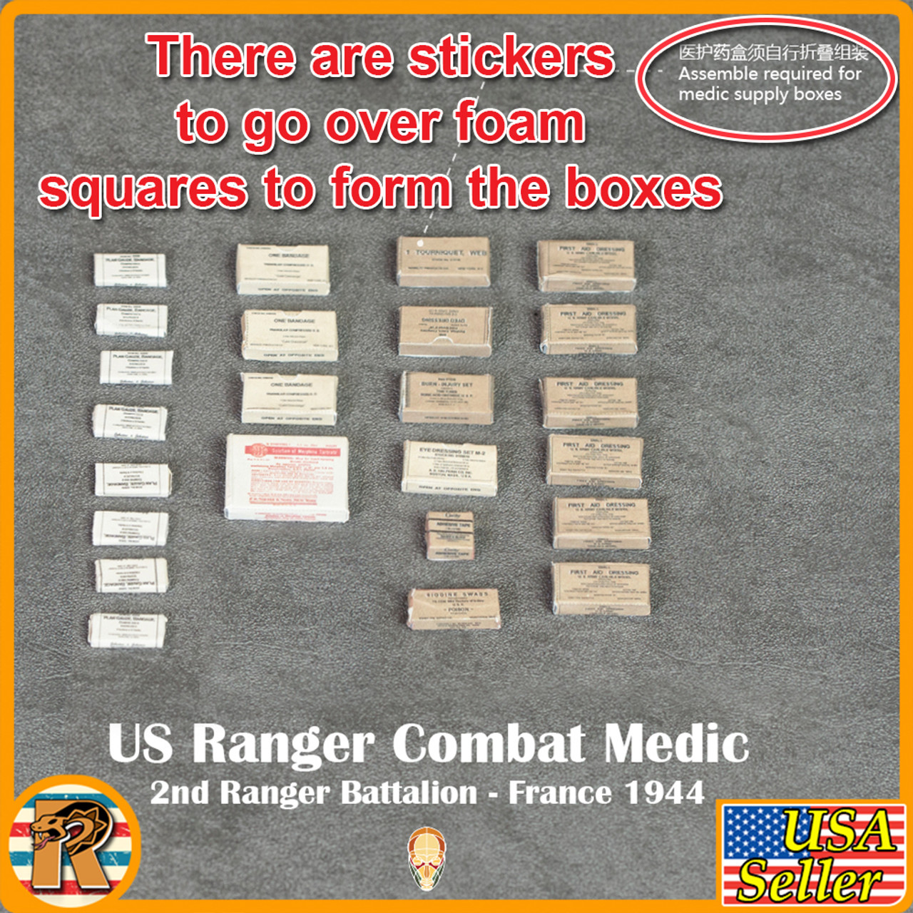 Us Ranger Combat Medic - Medical Boxes #1 *READ* - 1/6 Scale -