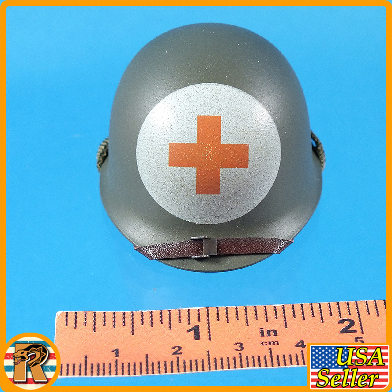 Us Ranger Combat Medic - Red Cross Helmet (Metal) - 1/6 Scale -