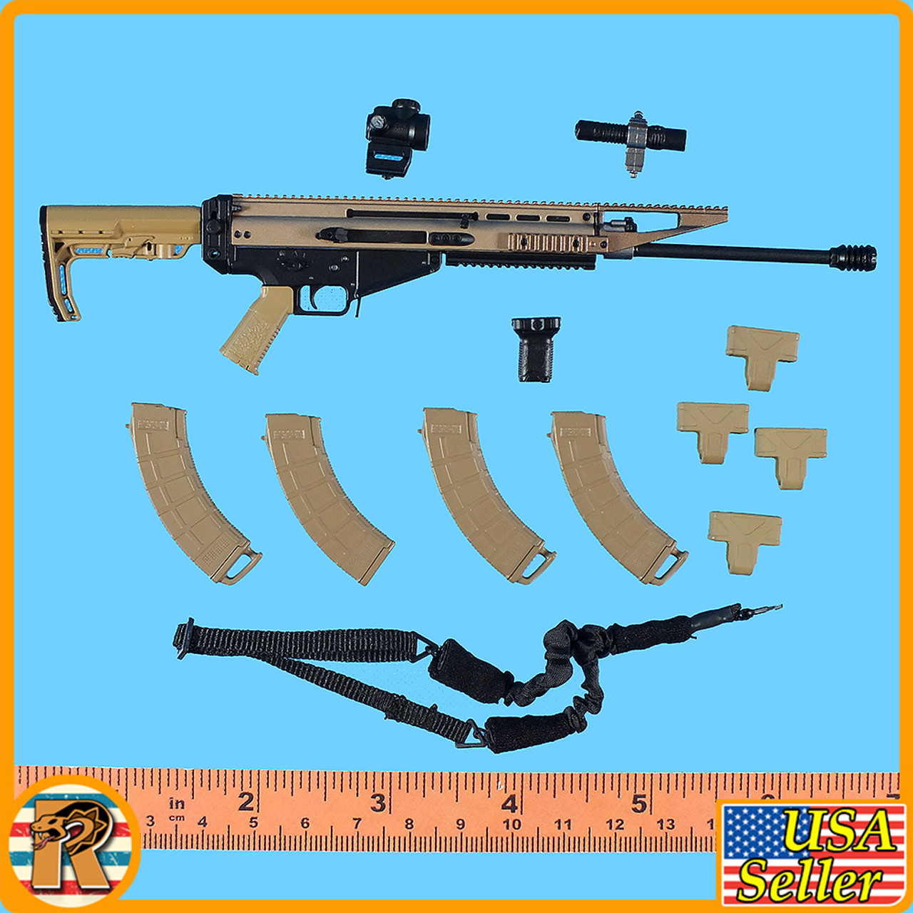 Field Recce PMC S - SCAR AK Rifle Set #1 - 1/6 Scale -